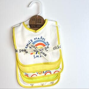Chick Pea 5 Pack Bib Set